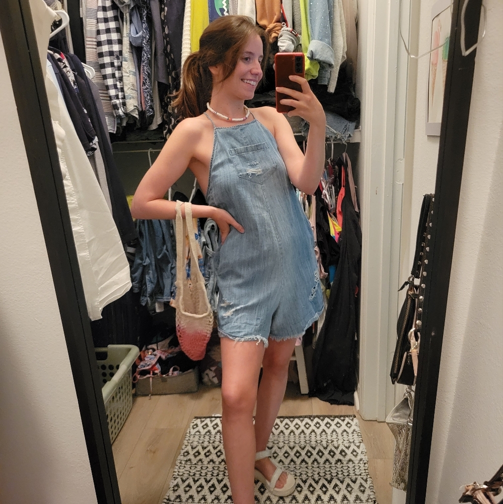 Beach Riot | Denim romper